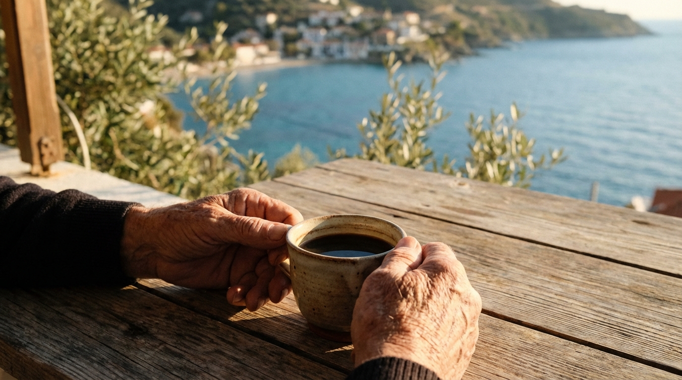 Café e Longevidade: lições das Zonas Azuis