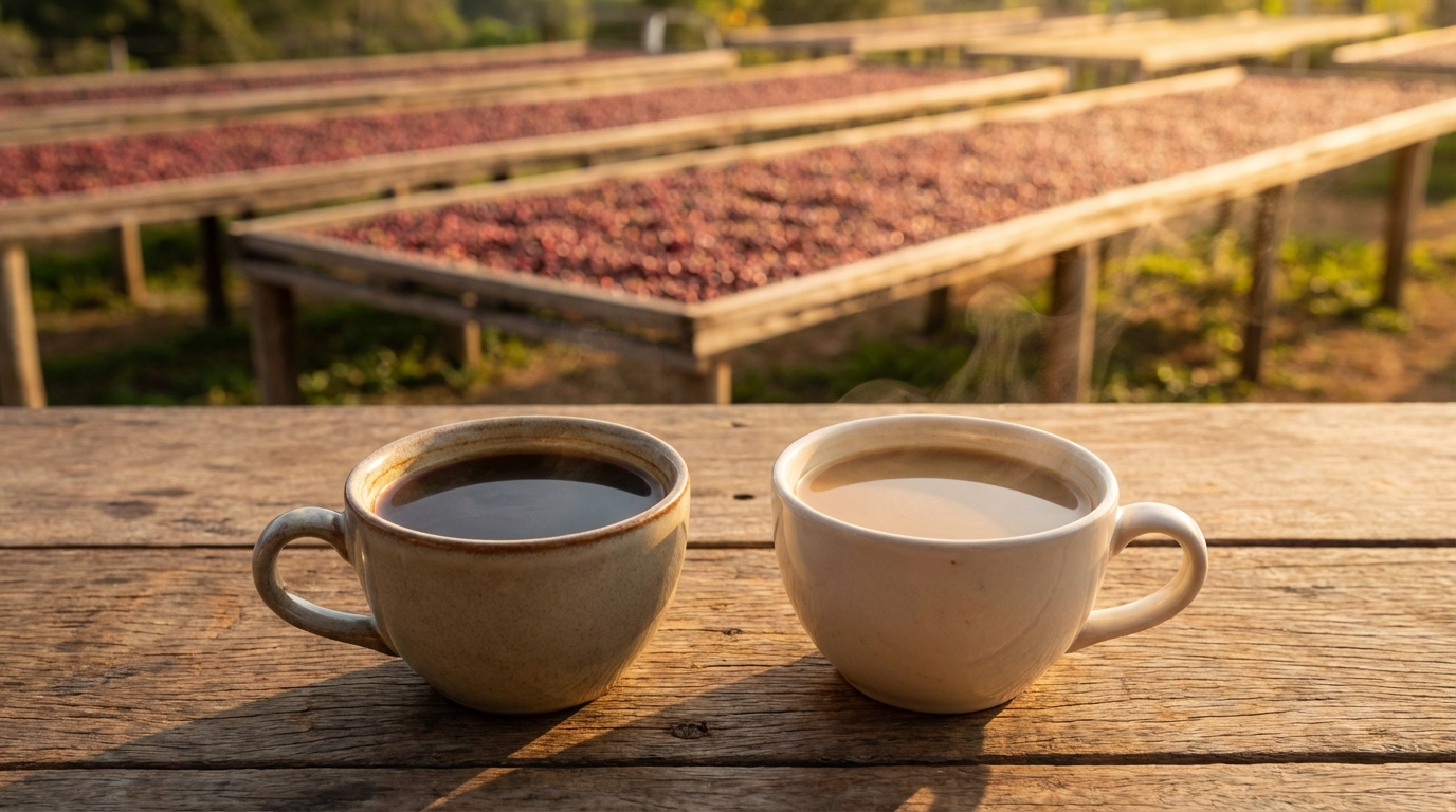 Cafés naturais vs lavados: como o processamento muda tudo